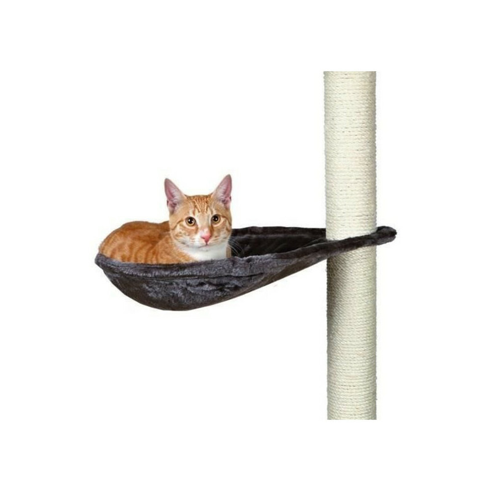 Trixie hamac - nid xl pour griffoir pour chat gris platinium peluche o 40 cm
