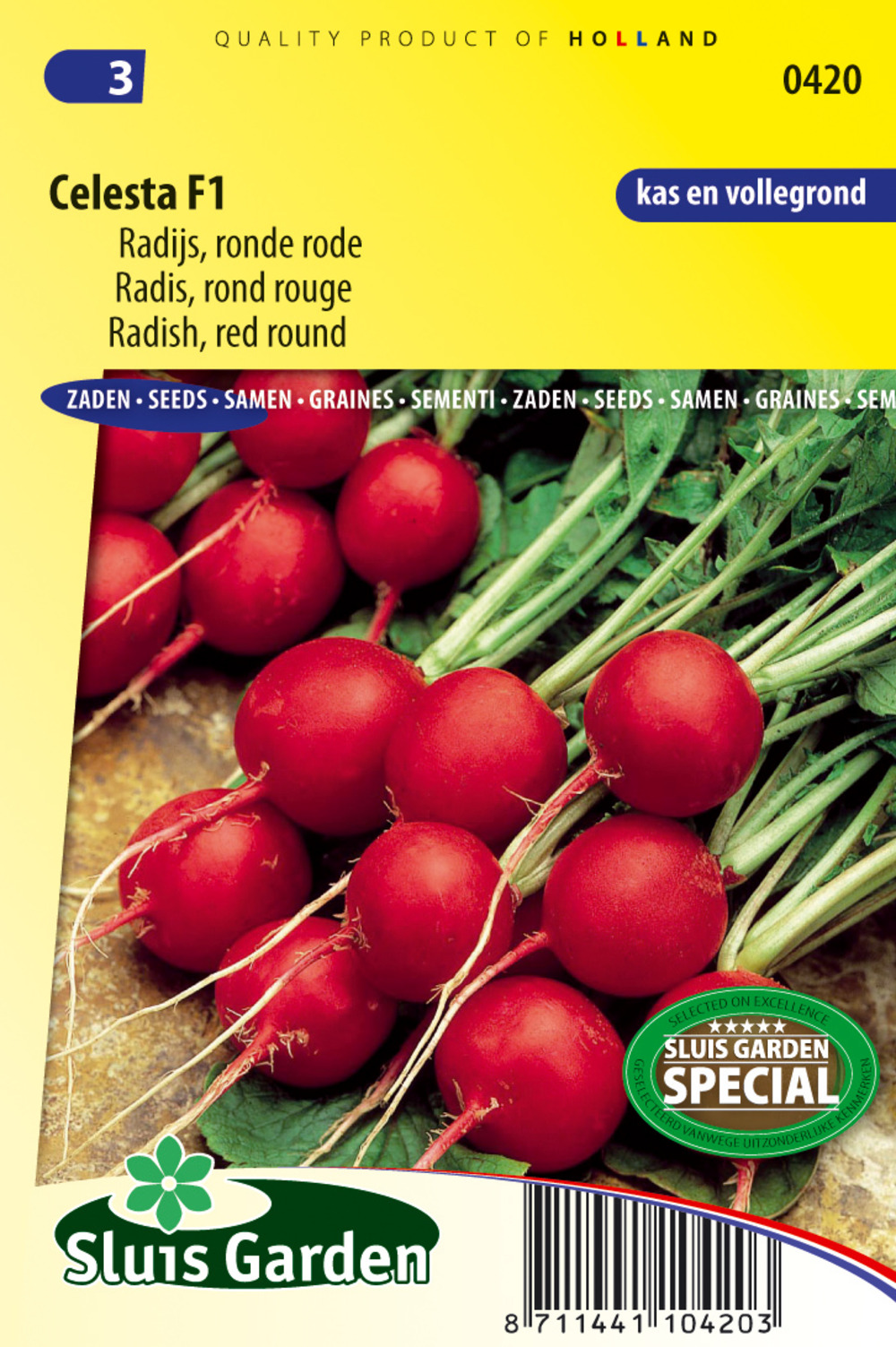 Radis celesta f1 - les plantes á tubercules et racines - ca. 4 g (livraison gratuite)