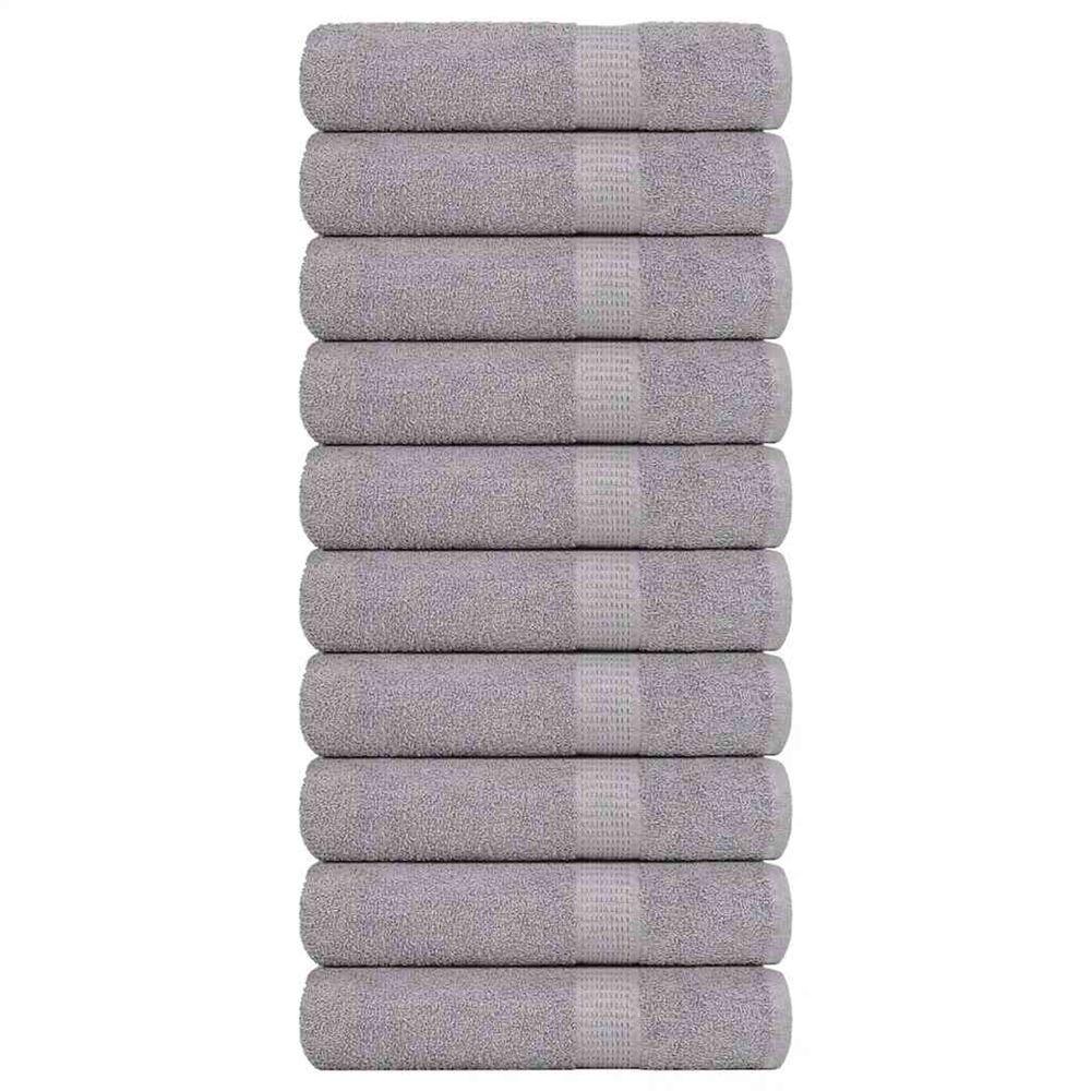 Essuie-mains frogn 10 pcs gris 50x100 cm 360 g/m²