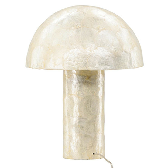 Lampe à poser design en capiz