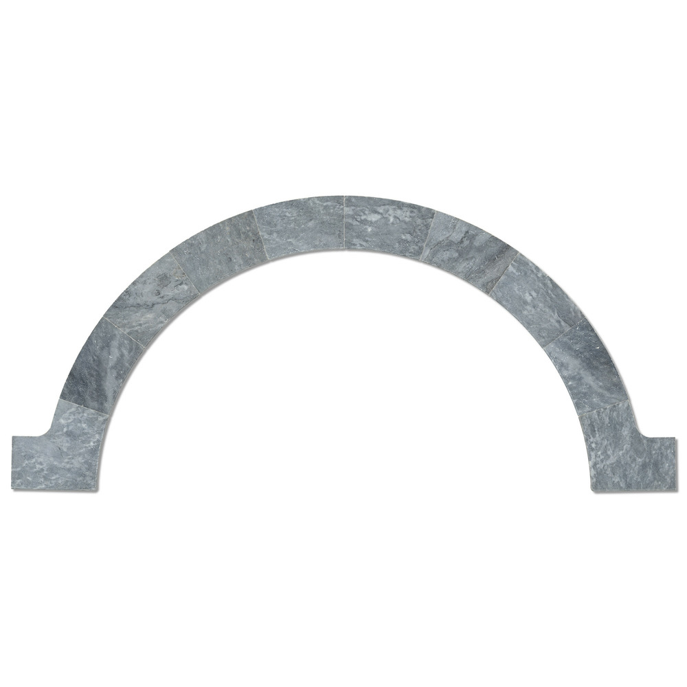 Margelles pour escalier roman pierre d'adana gris bleu 150x33x3 cm bord 1/2 rond (à l'unité) - ro'ma nature