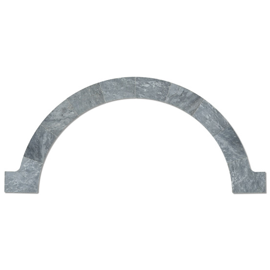 Margelles pour escalier roman pierre d'adana gris bleu 150x33x3 cm bord 1/2 rond (à l'unité) - ro'ma nature