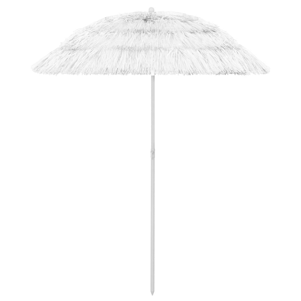 Parasol de plage hawaii blanc 180 cm