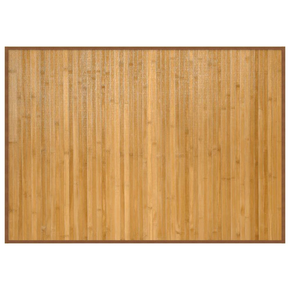 Tapis rectangulaire naturel 70x100 cm bambou