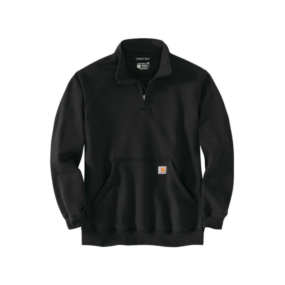 Sweat quarter zip col camionneur noir taille m carhartt s1105294blkm