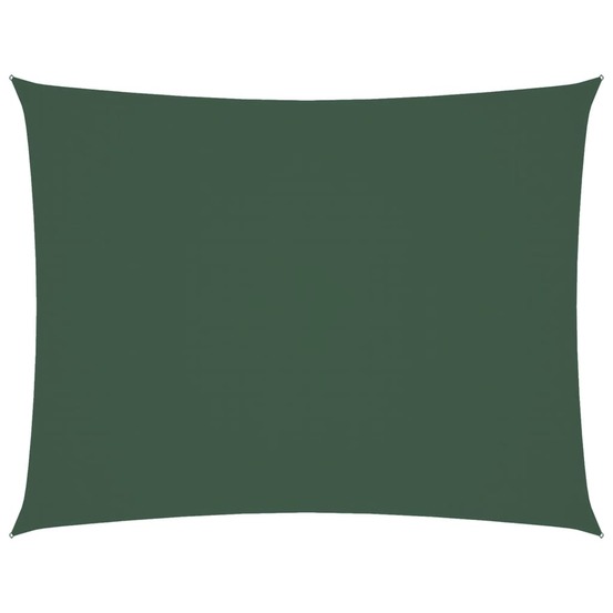 Voile de parasol tissu oxford rectangulaire 4x5 m vert foncé