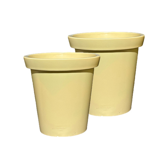 Pot de fleurs rond xxl delight 200l - lot de 2