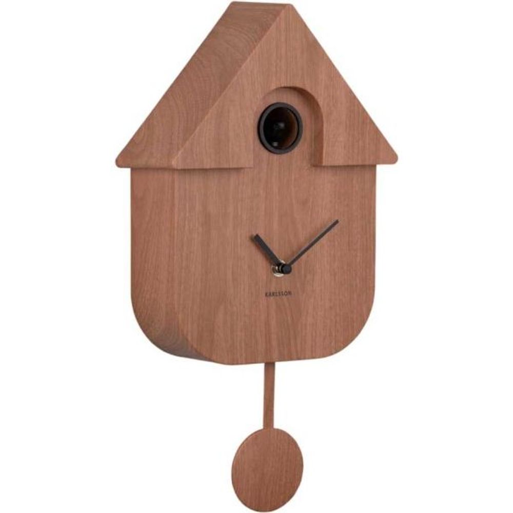 Horloge murale moderne cuckoo bois foncé