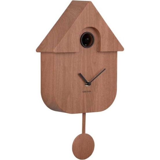 Horloge murale moderne cuckoo bois foncé