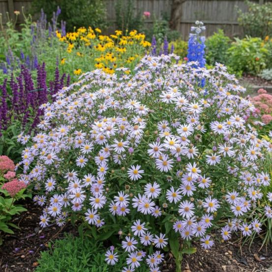 Aster d'été lac de genève lot de 9 godets
