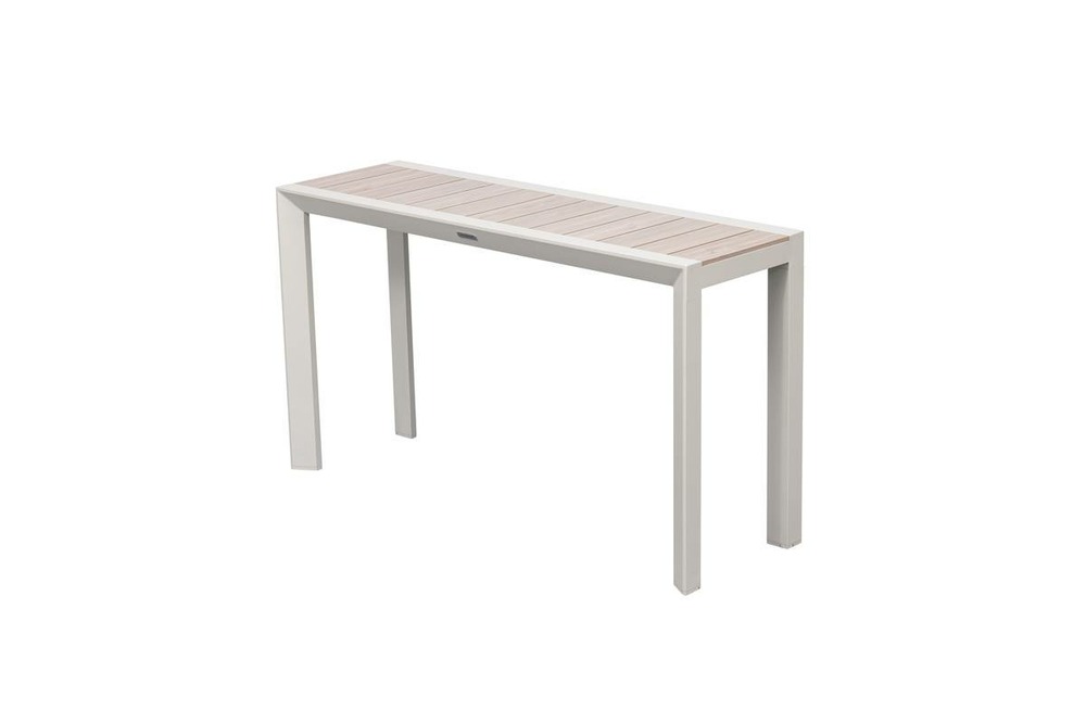 Table de jardin 2 places evasion beige lin