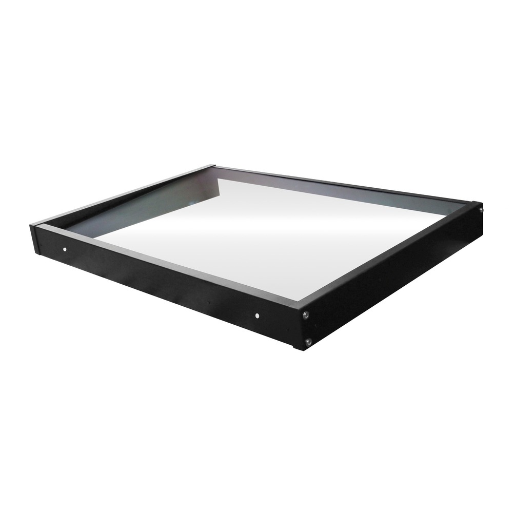 Marquise porte extérieure 120x80cm – polycarbonate solide 2,7mm – supports en acier – auvent protection