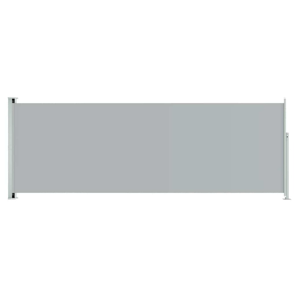 Auvent latéral rétractable de patio 220x600 cm gris