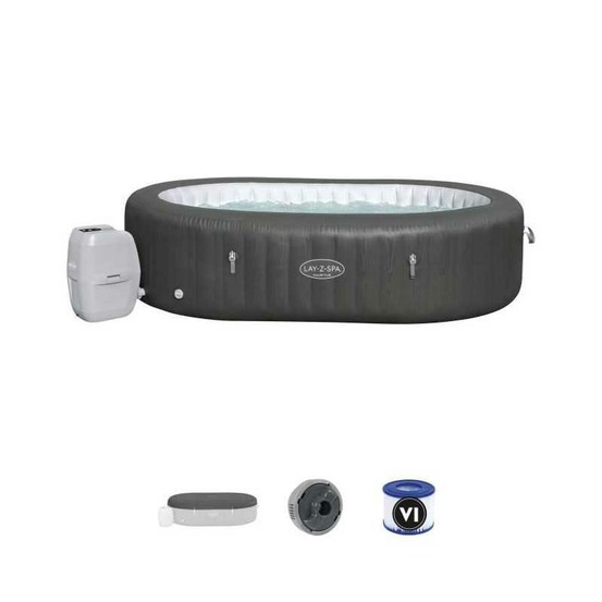 Spa gonflable bestway - lay-z-spa mauritius - smart airjet 180 airjets - 270 x 180 x 71 cm - 5 a 7 places - rectangulaire