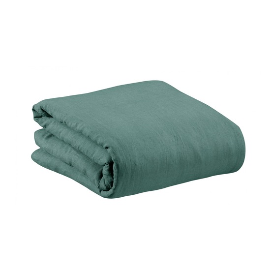 Housse de couette stonewashed zeff prusse 260 x 240 cm