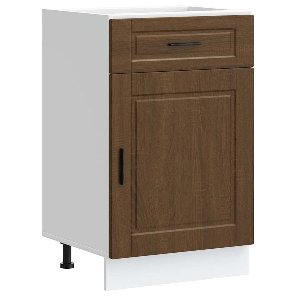 Armoire de cuisine porto chêne marron bois d'ingénierie