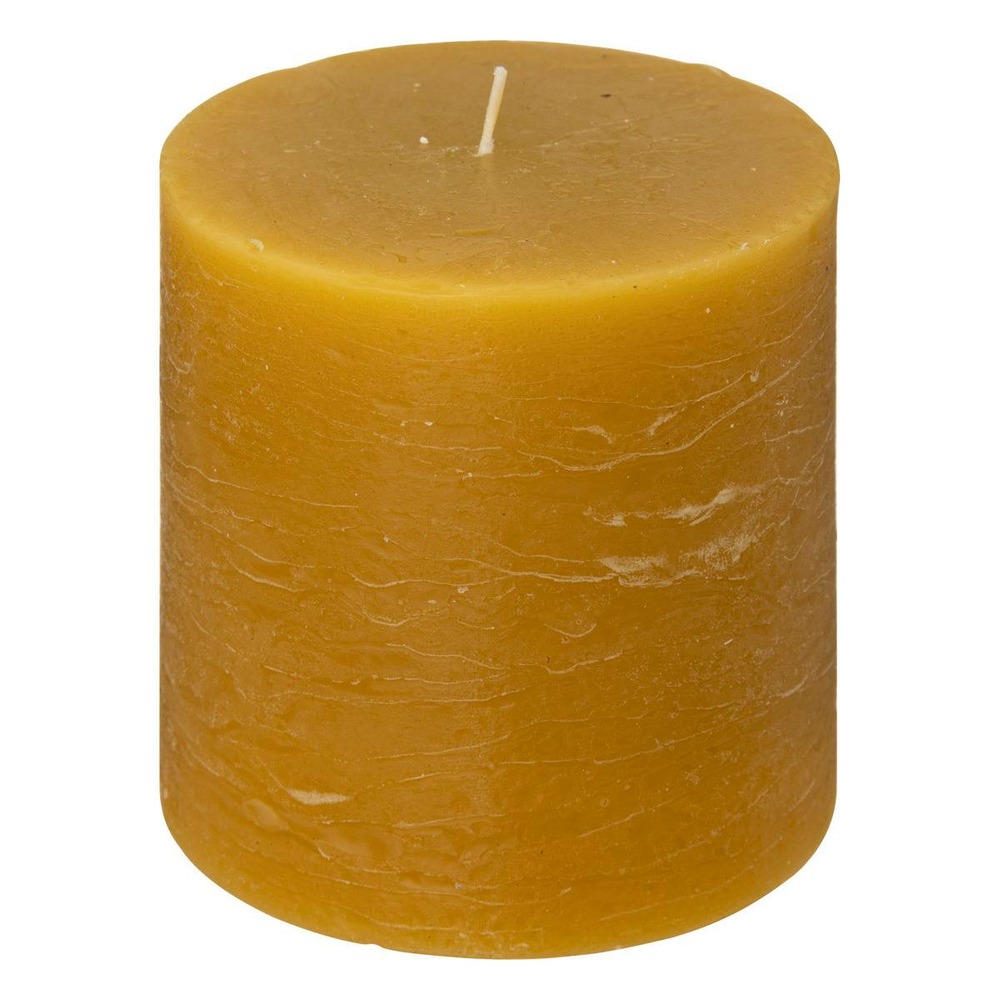 Bougie rustique - jaune - 663g