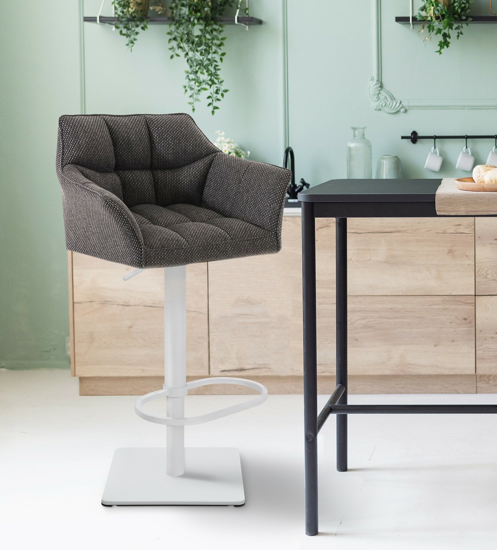 Tabouret de bar damaso w tissu