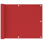 Écran de balcon rouge 75x600 cm pehd