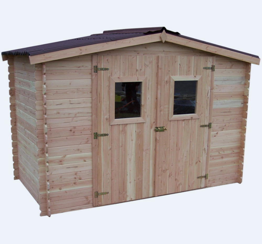 Abri de jardin 5.24m² bois naturel - da3017.02n
