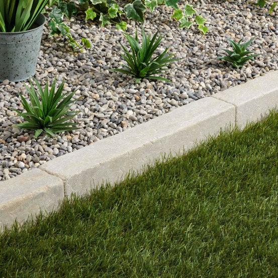 Bordure de jardin pierre de l'atlas beige 50x8x8 cm (à l'unité) - ro'ma nature