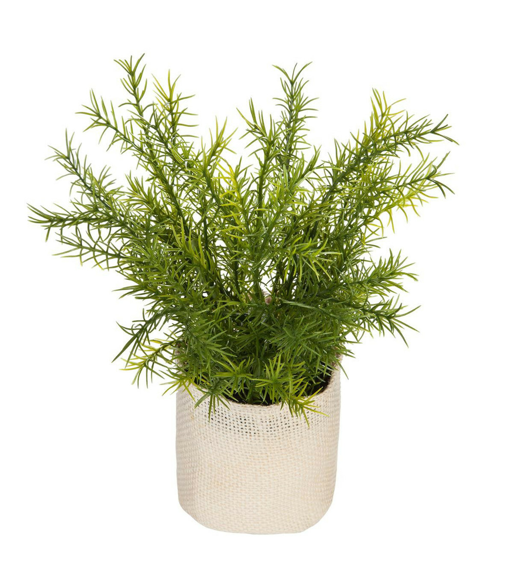 Plante artificielle pot en jute h 24 cm