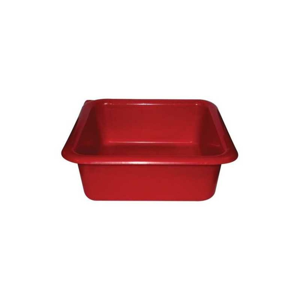 Cuvette carree 6.5l 29cm rouge aluminium et plastiq - cc29