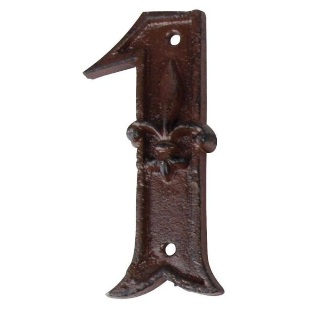 Numéro de maison en fonte chiffre 1