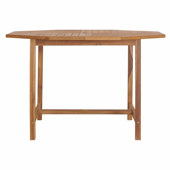Table à dîner de jardin 110x110x75 cm bois massif de teck