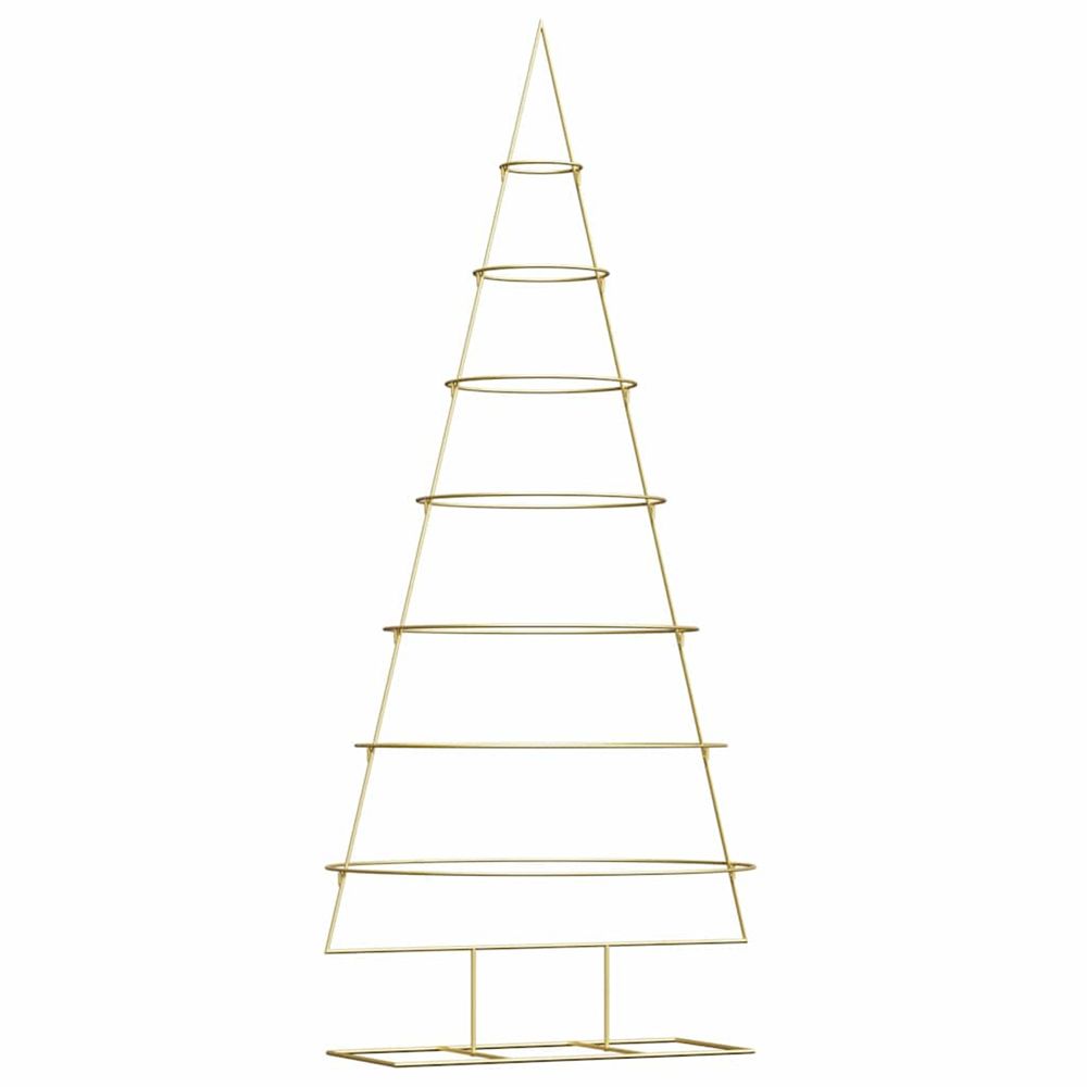 Arbre de noël en métal doré 209 cm acier peint par poudre