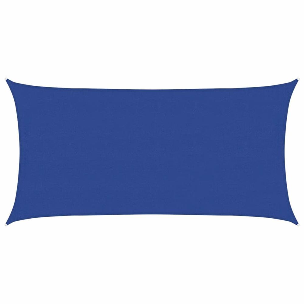 Voile d'ombrage 160 g/m² rectangulaire bleu 4x7 m pehd