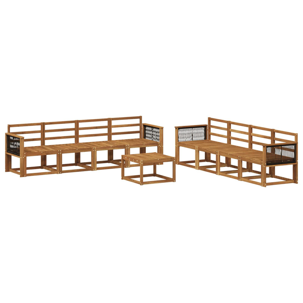 Ensemble de canapés d'extérieur 7 pcs naturel