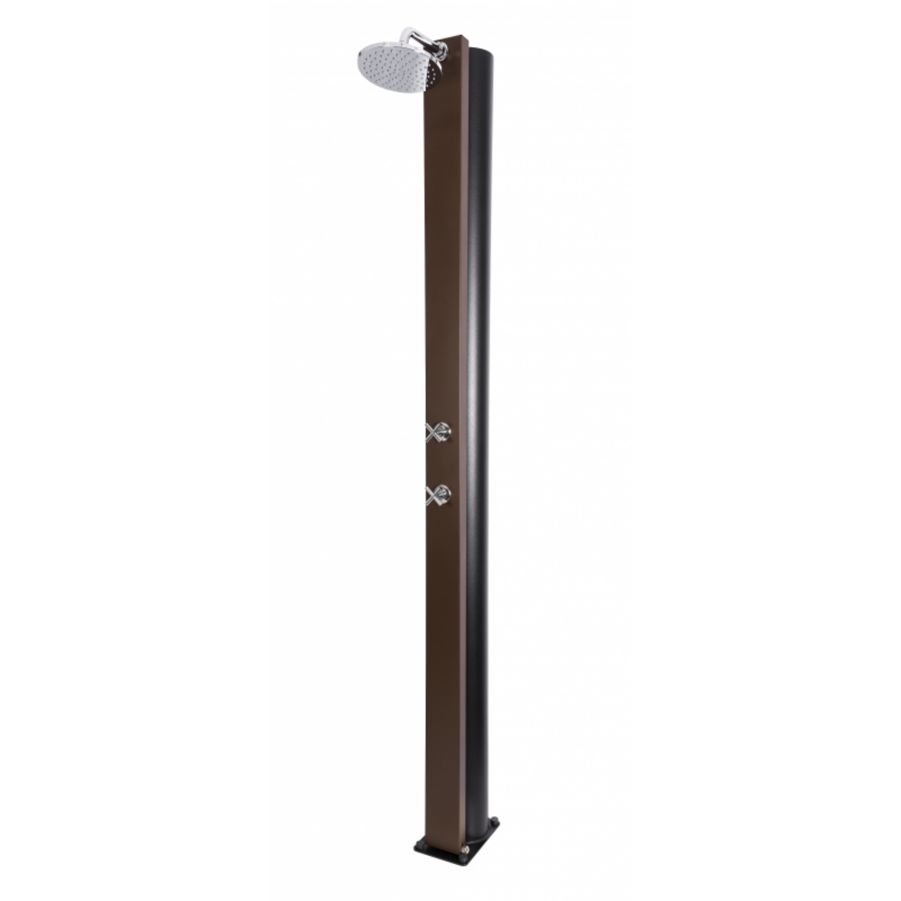 Douche de piscine solaire cross marron rustique 40l