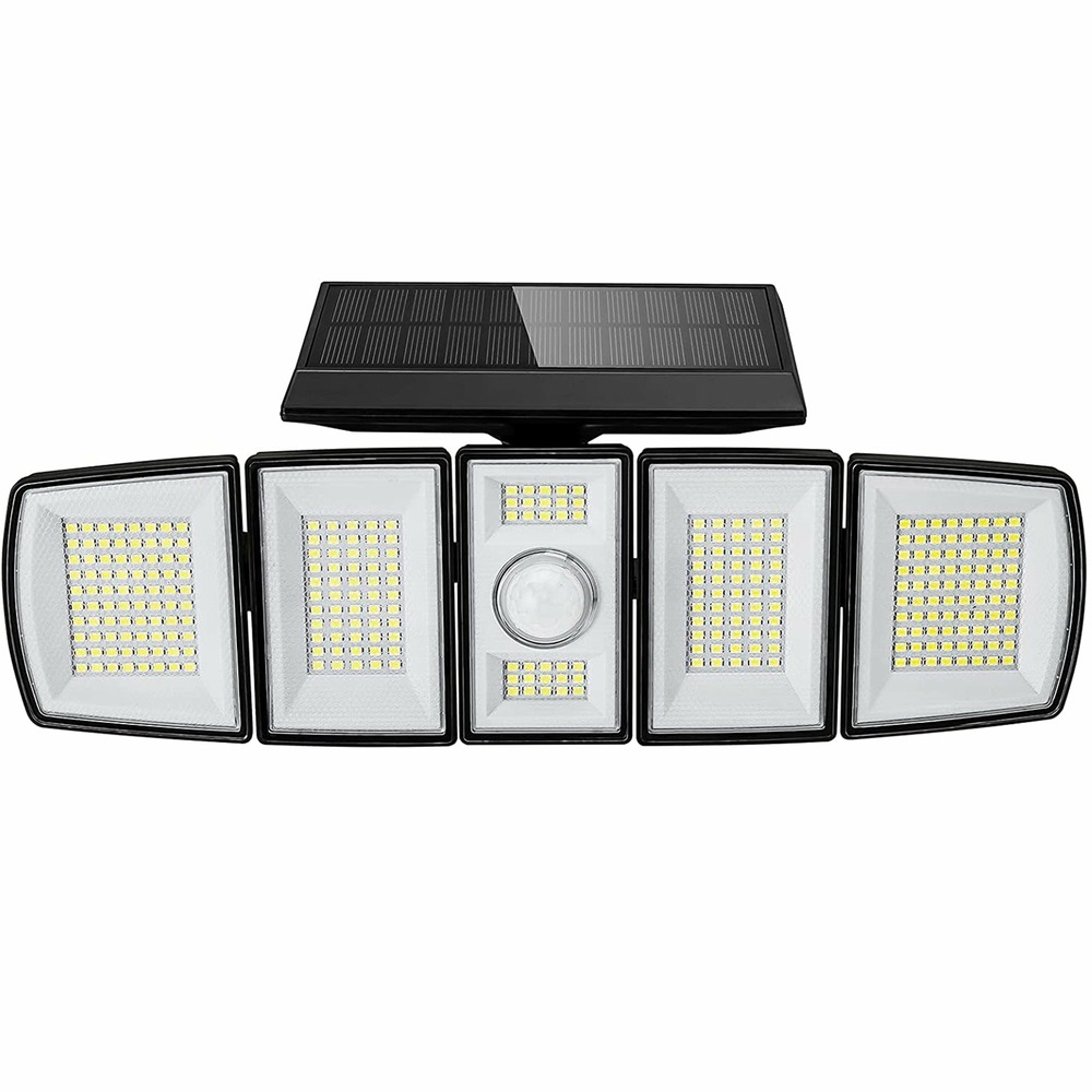 Projecteur solaire avec détecteur andover xl noir abs 1000lm