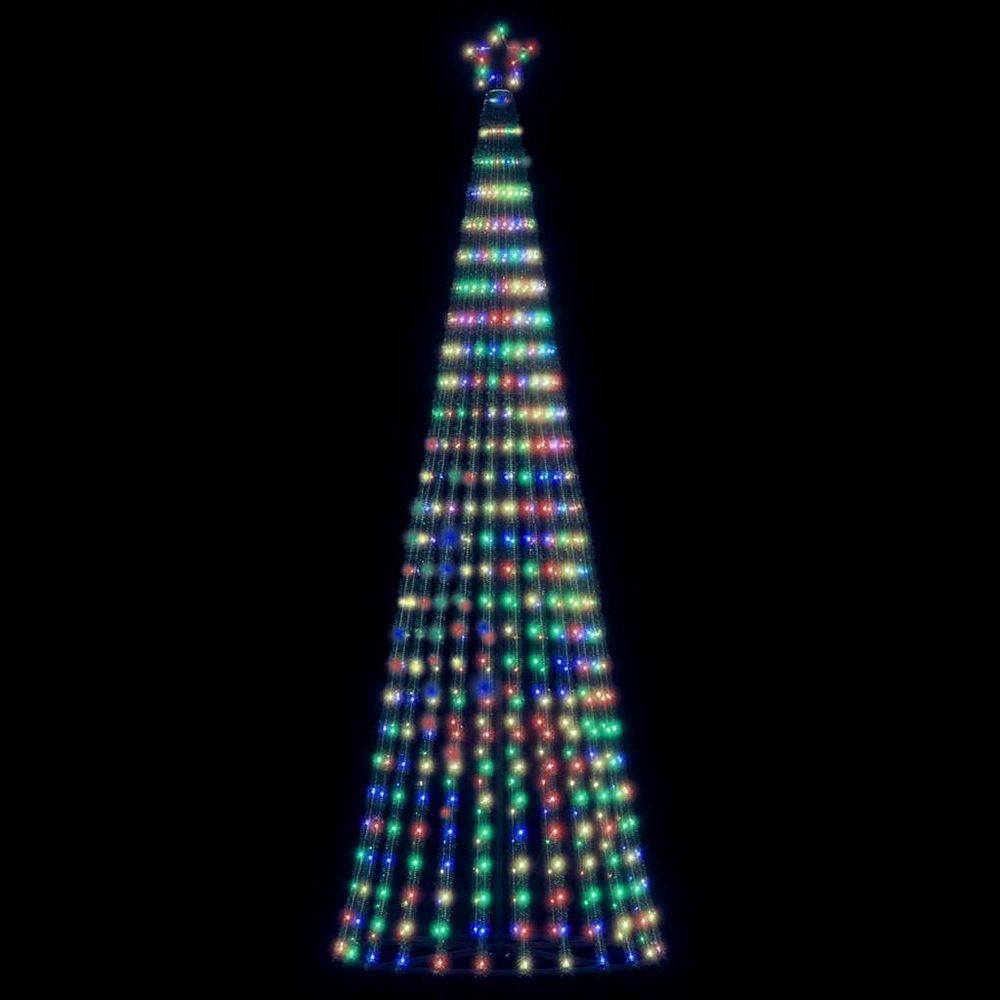 Sapin de noël lumineux led 8 modes jardin extérieur coloré 247 cm