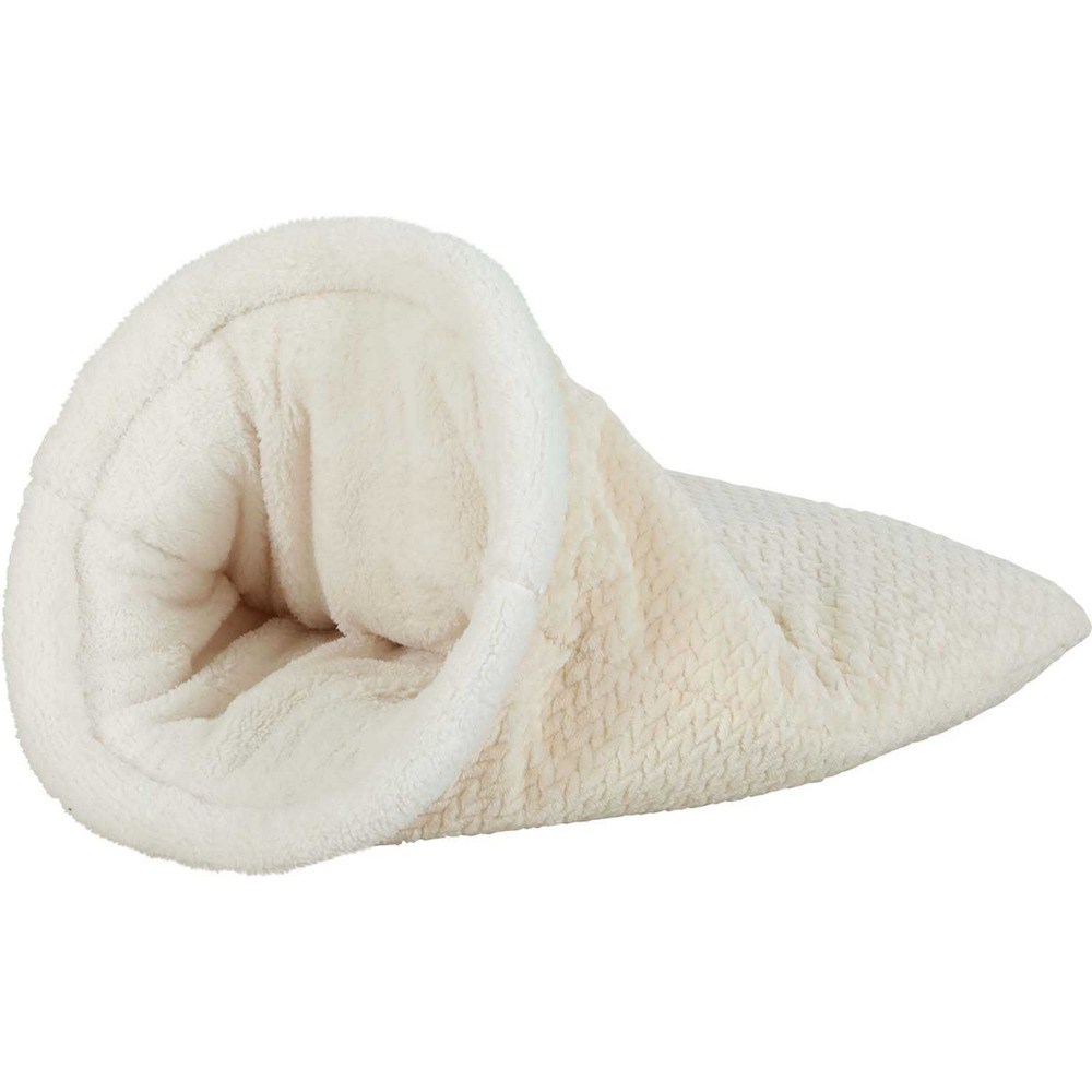 Chaussette pour chat en fourrure olympe crème