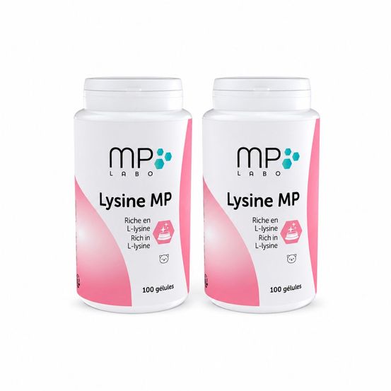 Lysine - mp labo | complément en l-lysine pour chats et chatons 2x100 gellules
