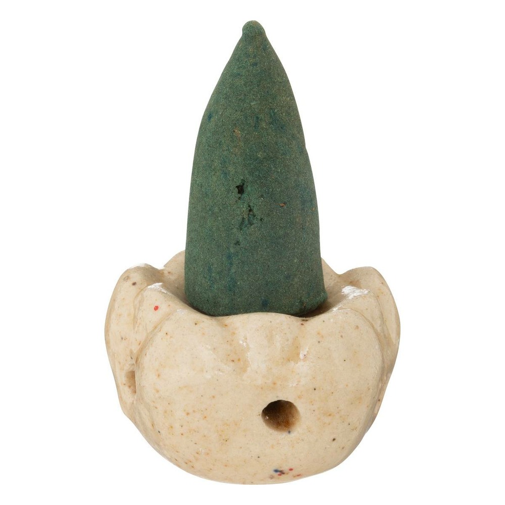 Lot de 15 cônes d'encens avec support 