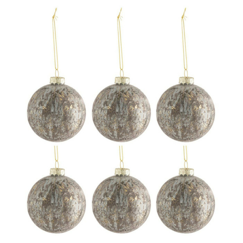 Lot de 6 boules de noël 