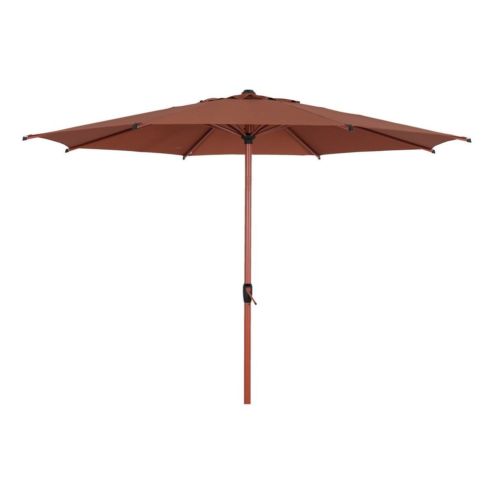 Parasol droit rond inclinable loompa 3m acajou