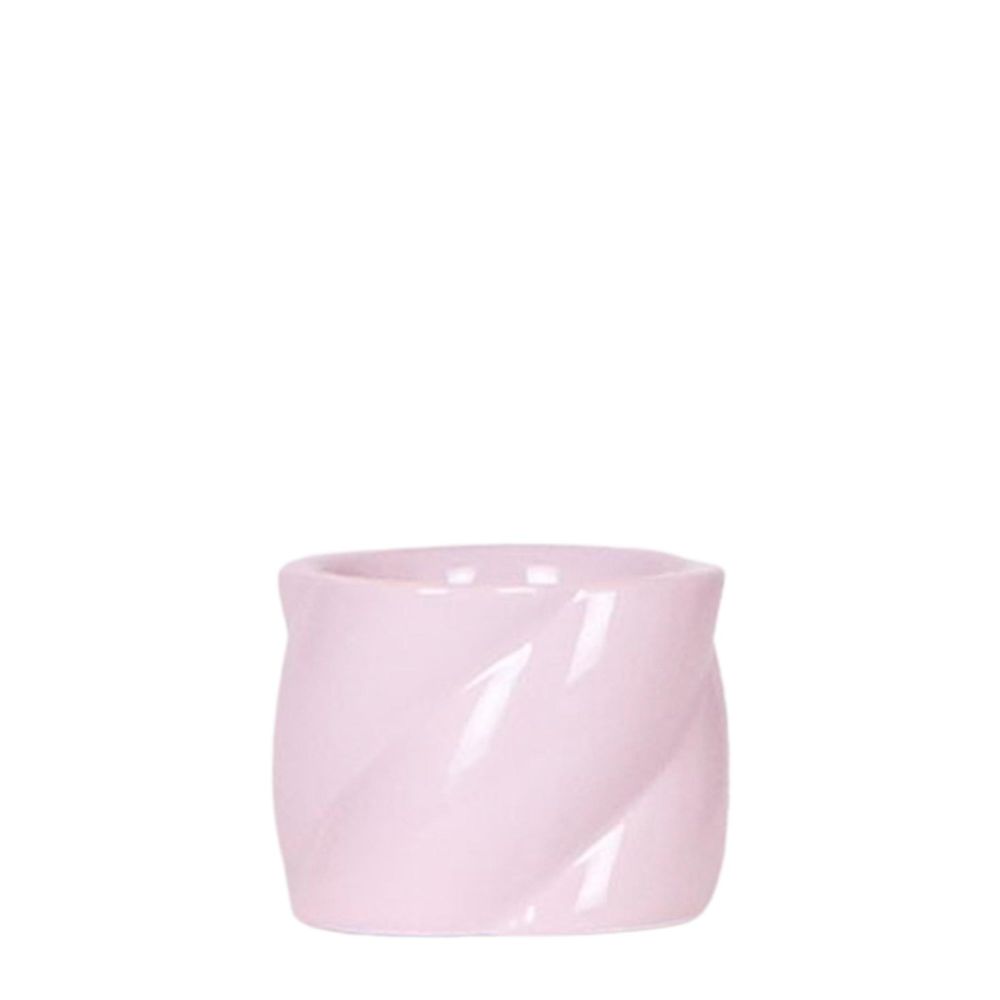 Cache-pot céramique pastel - rondeurs gourmandes - pot de 6cm - rose