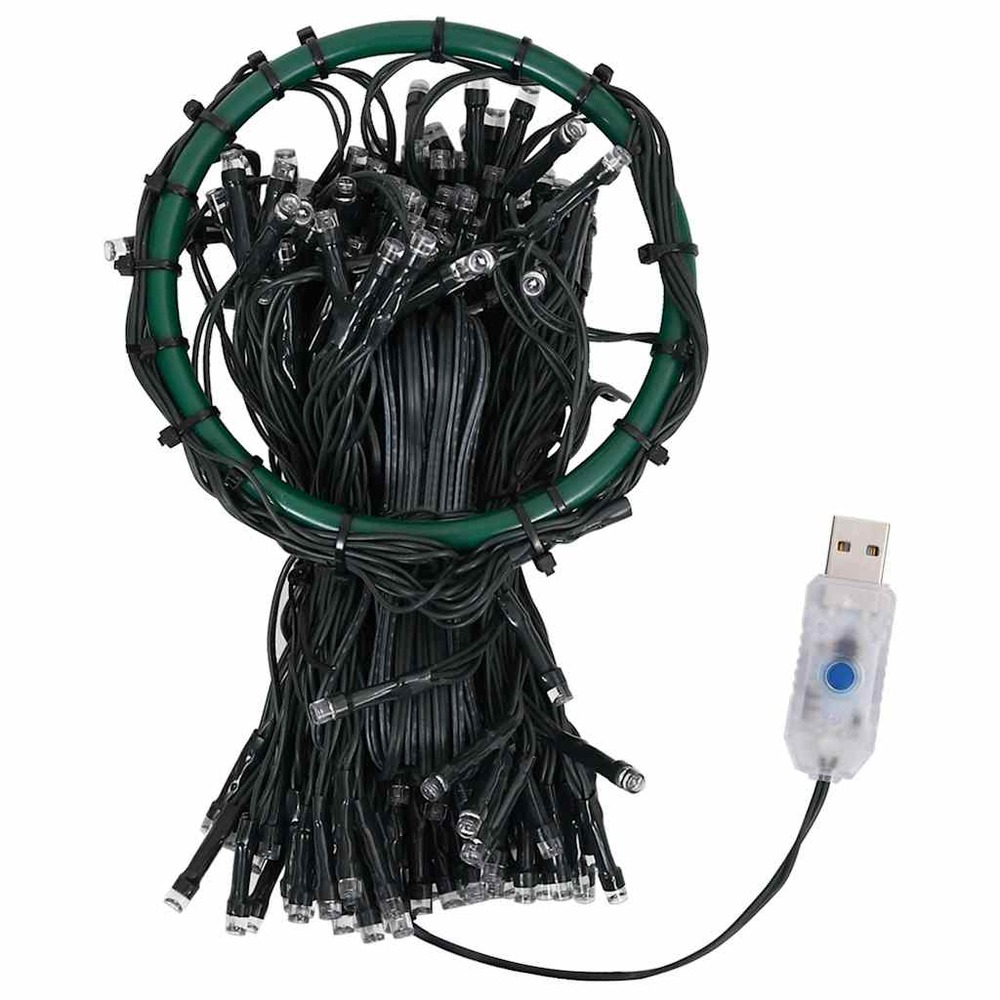 Guirlande lumineuse d'arbre de noël avec 180 led 180 cm