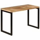 Table de design bois de manguier et acier - 115cm