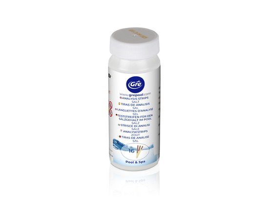 16 bandelettes d'analyse taux de sel