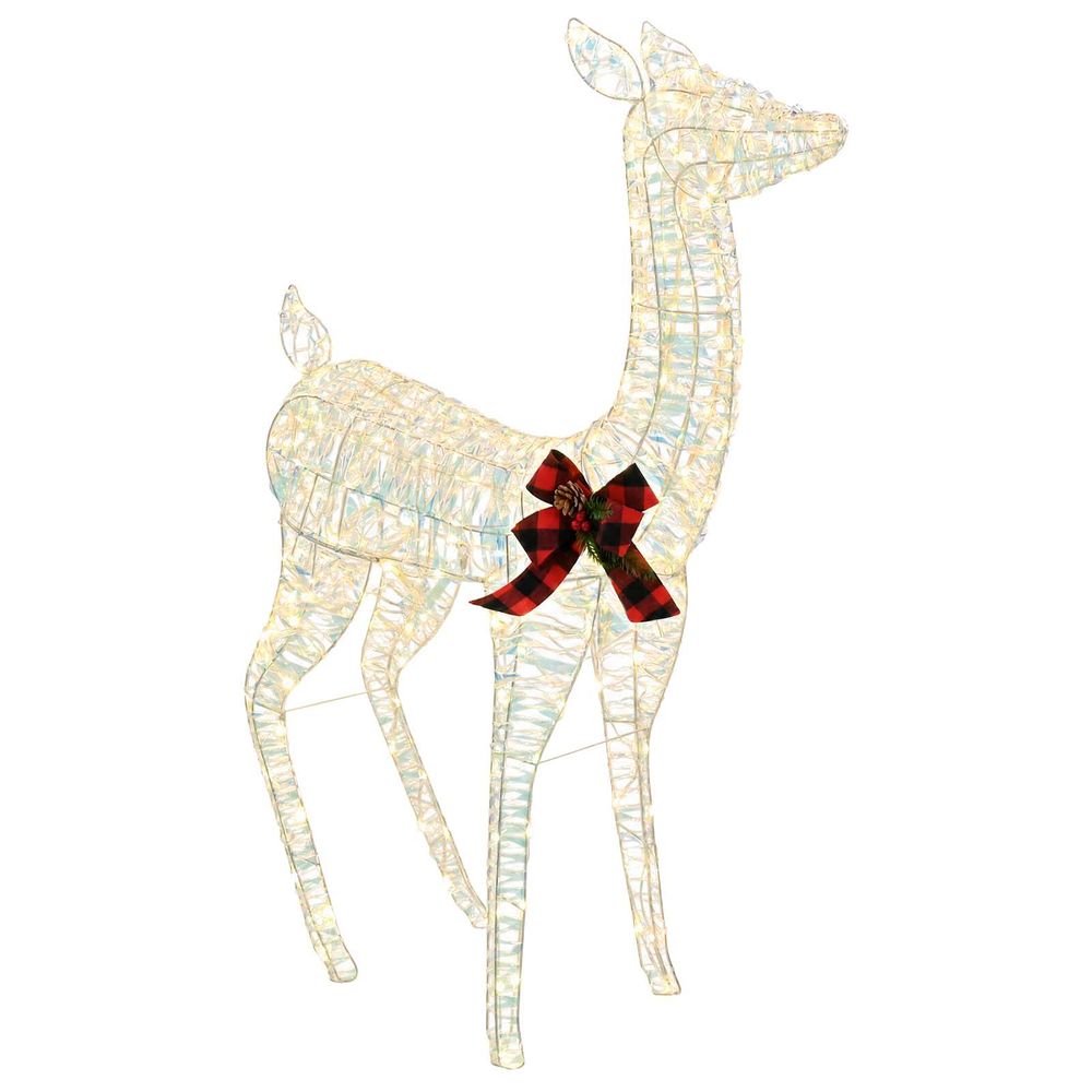 Renne de noël 3d loviisa 200 led blanc chaud 96 x 40 x 140 cm