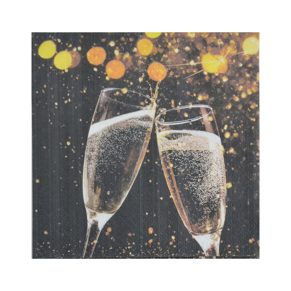 Lot de 20 serviettes en papier coupe festive