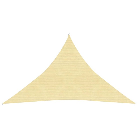Voile d'ombrage 160 g/m² beige 5 x 5 x 6 m pehd
