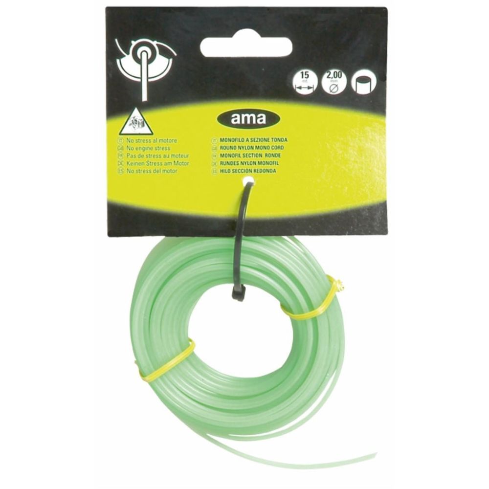 Fil de débroussailleuse - fil nylon de coupe - monofil section ronde ø ...
