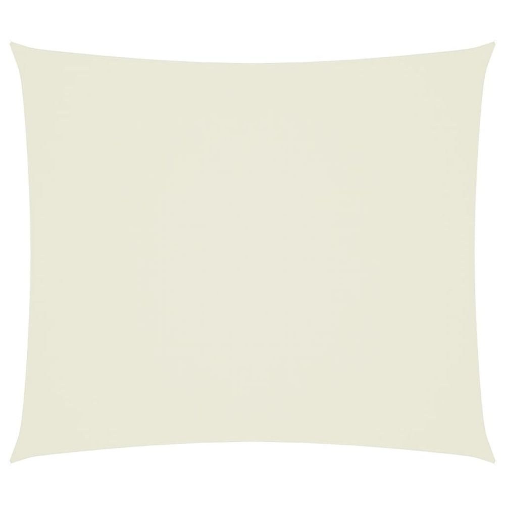 Voile de parasol tissu oxford rectangulaire 2,5x3 m crème