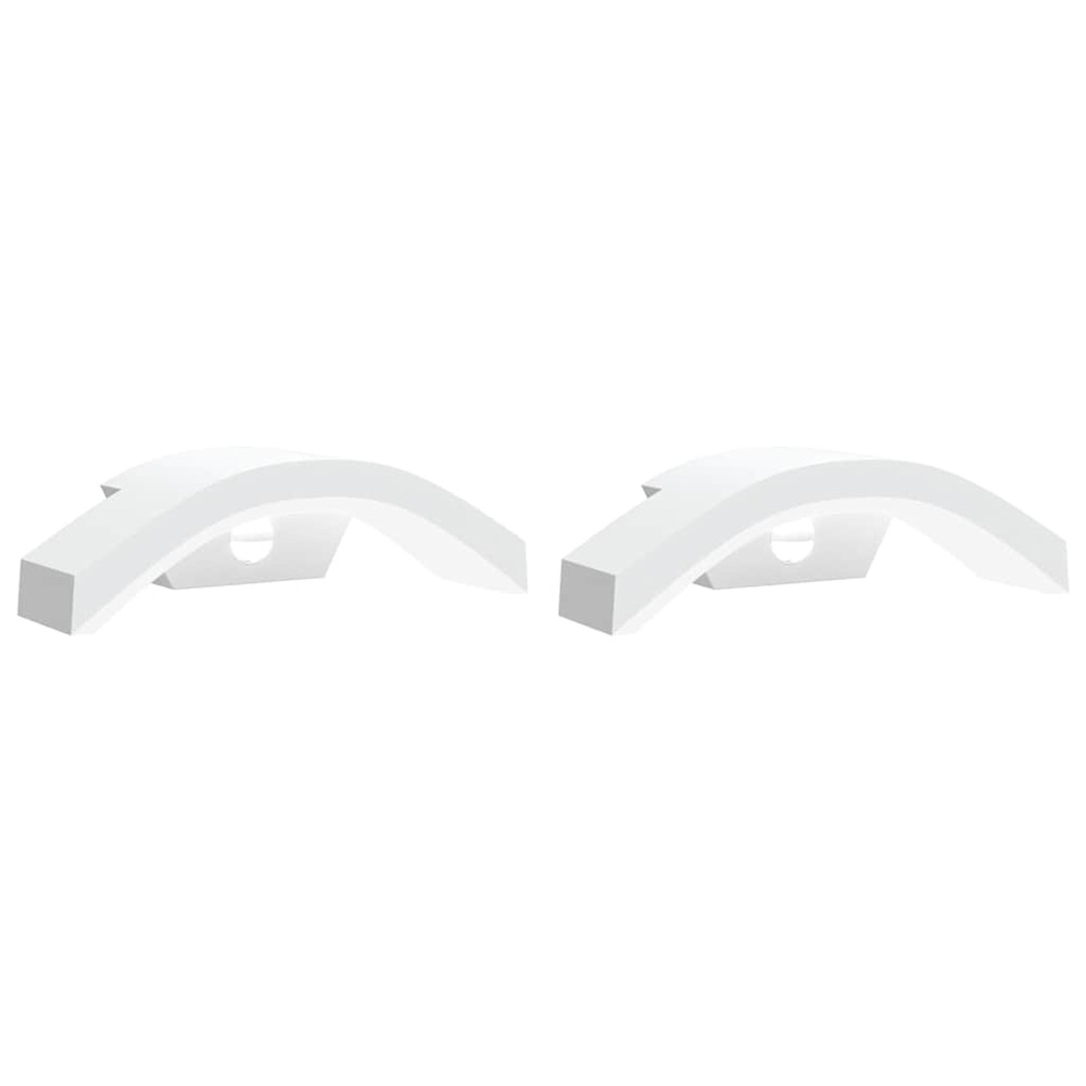 Appliques murales led d'extérieur avec capteurs 2 pcs blanc